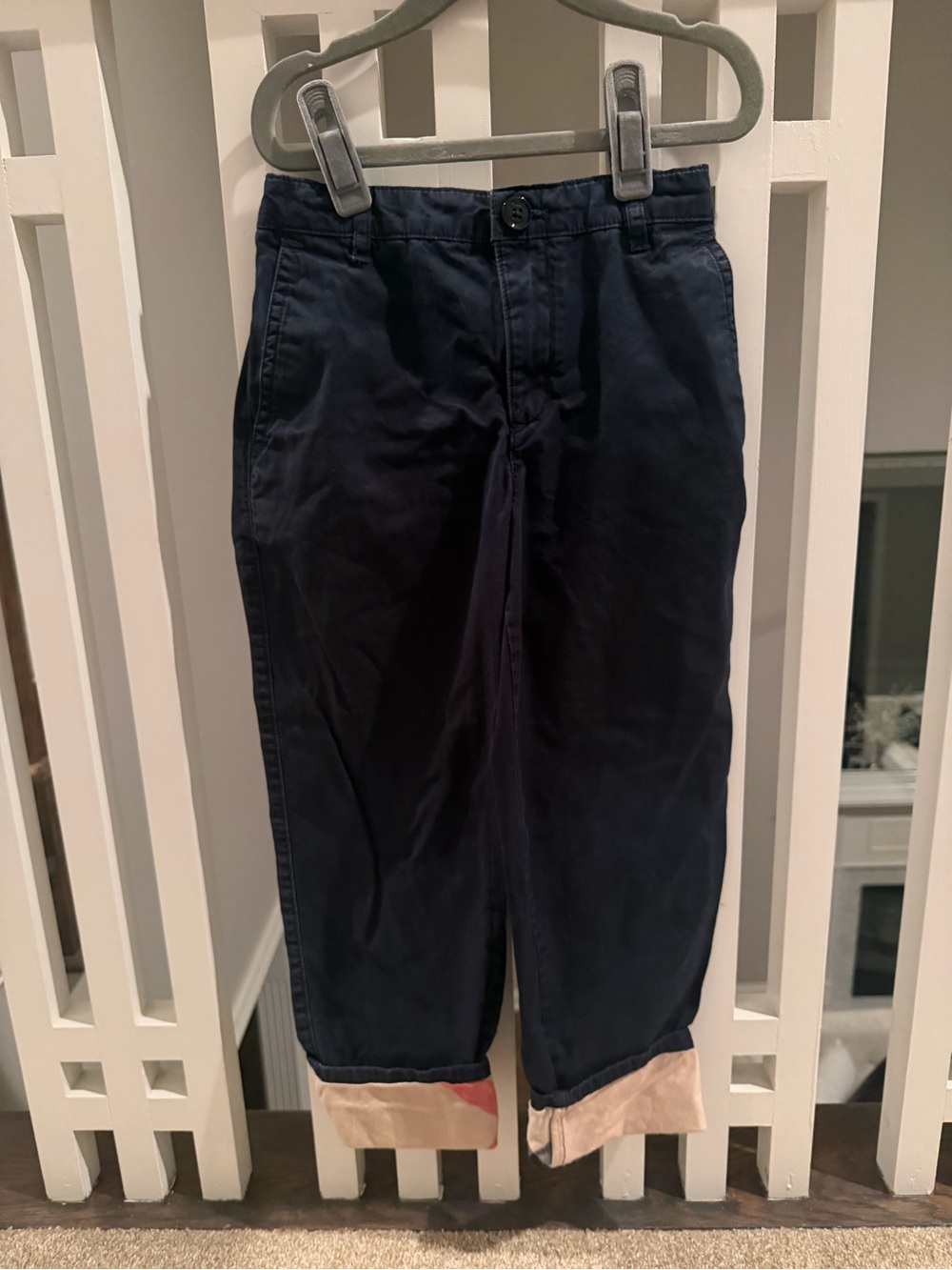 Navy boys Burberry  Chino Pants - Classic Casual Look